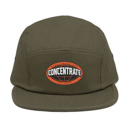 Concentrate Collective Streetwear- The Real - 5 Panel Cap Embroidered Logo