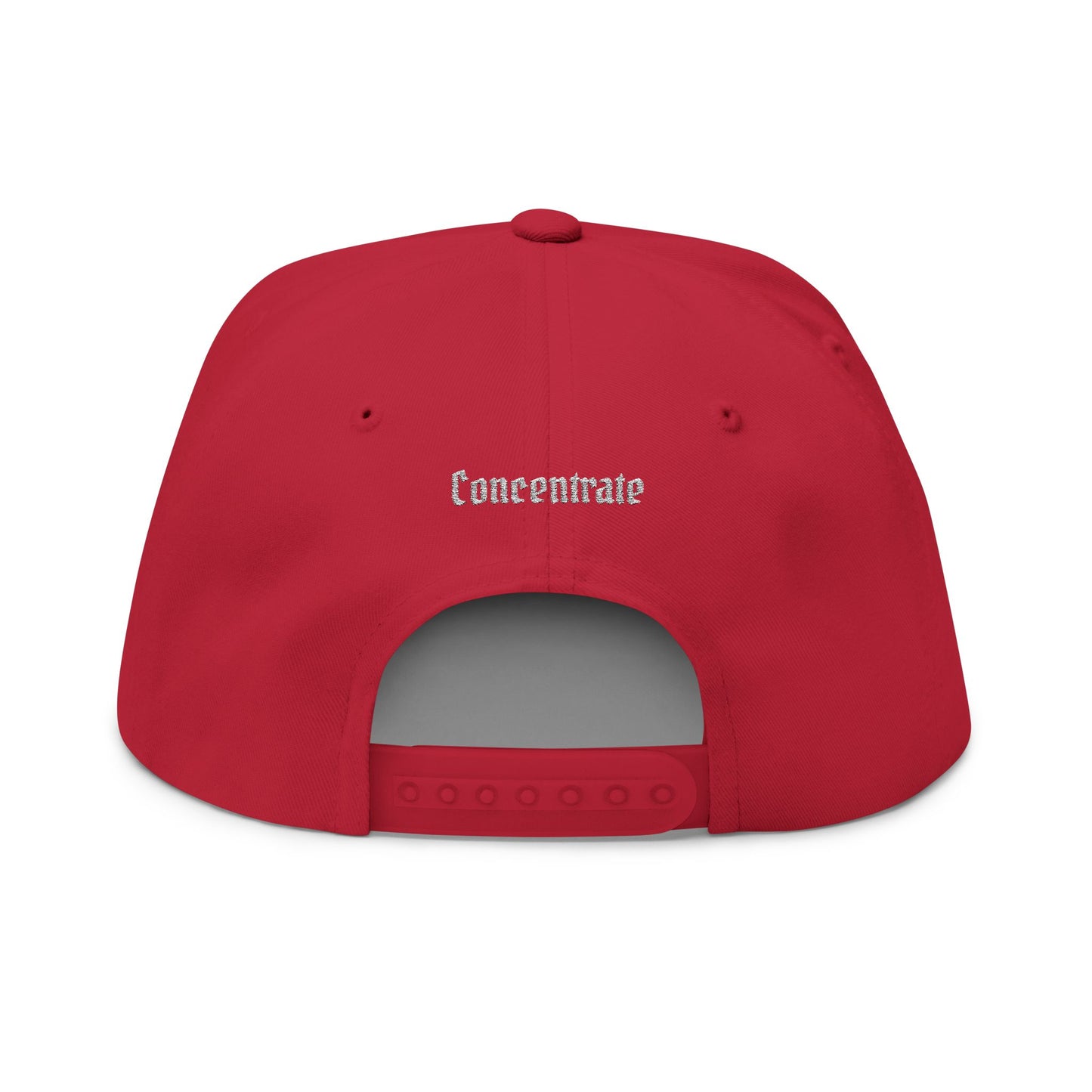 Concentrate Streetwear - White Concentrate - Flat Bill Cap (Embroidery)