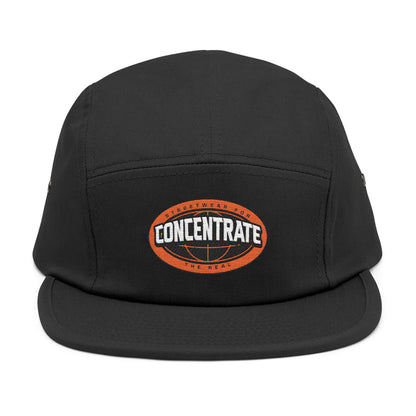 Concentrate Collective Streetwear- The Real - 5 Panel Cap Embroidered Logo