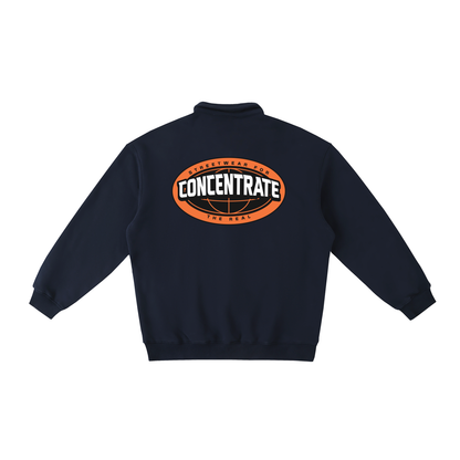 Concentrate StreetweThe Real - 380gsm Heavyweight Polo-Collar Sweatshirtar-