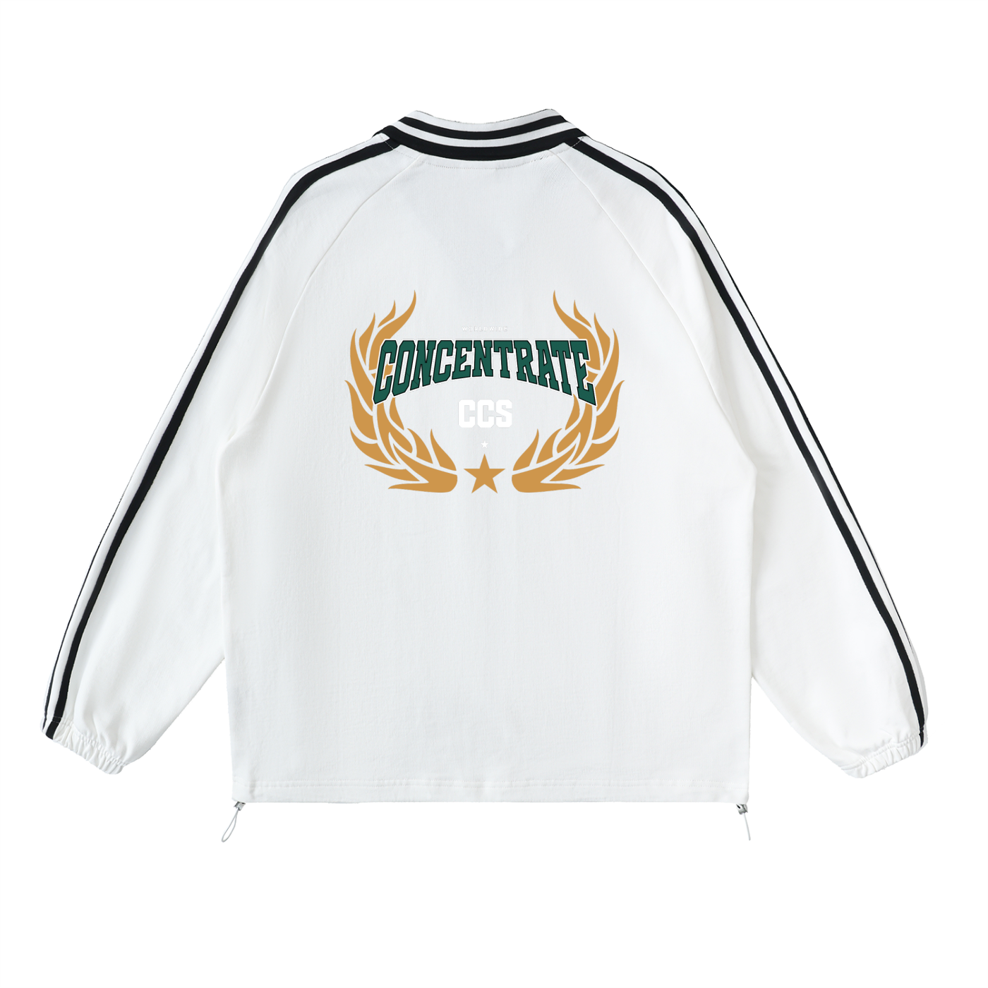 Concentrate Streetwear - Drop Out - 380gsm Striped Collar Sweatshirt