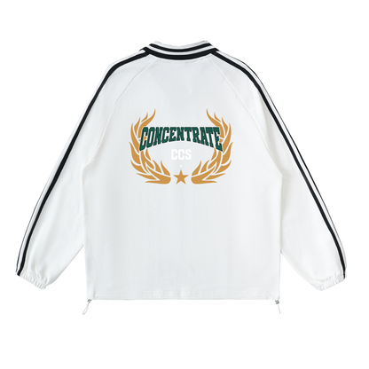 Concentrate Streetwear - Drop Out - 380gsm Striped Collar Sweatshirt