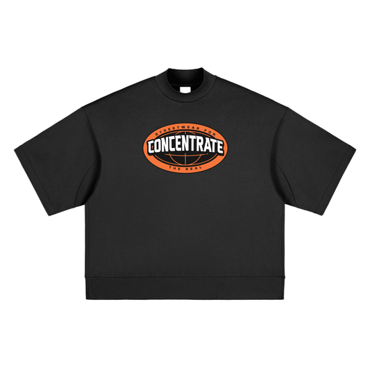 Concentrate Streetwear - The Real - 305gsm Massive Heavyweight Oversized Mock Neck T-shirt