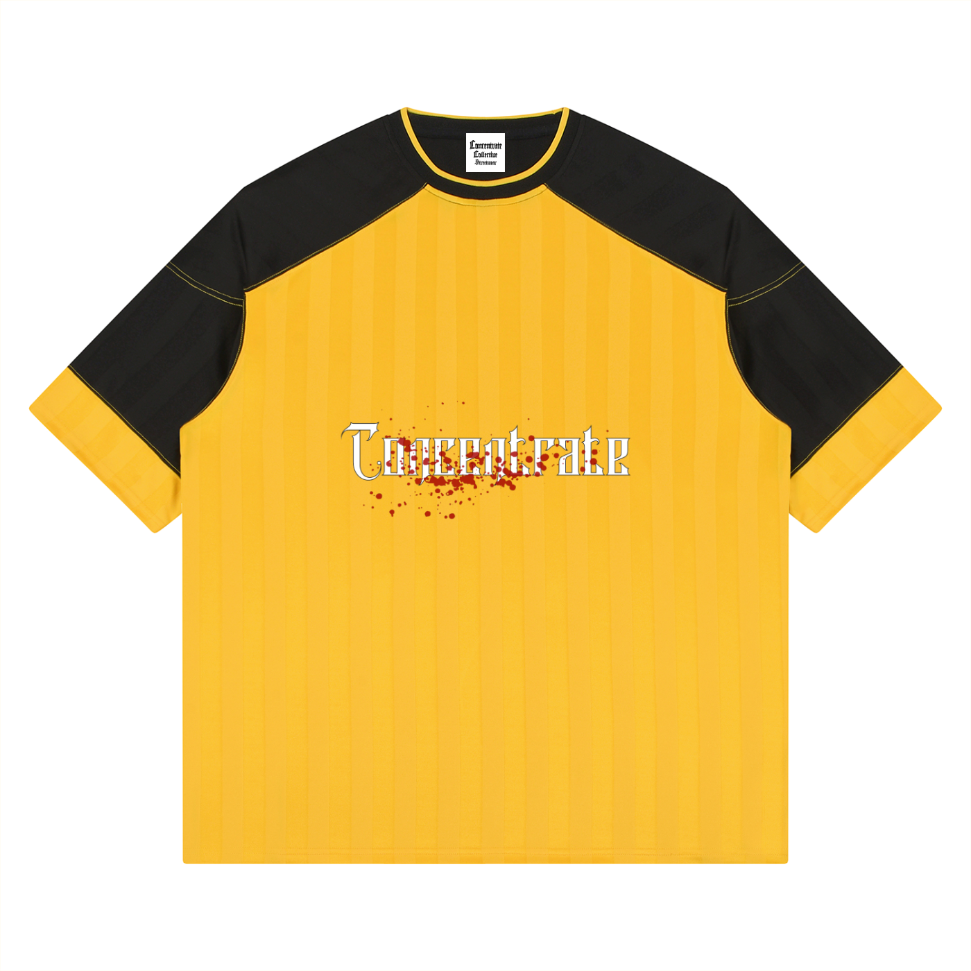 Concentrate Streetwear - Splatter - 150gsm Unisex Striped Raglan Jersey