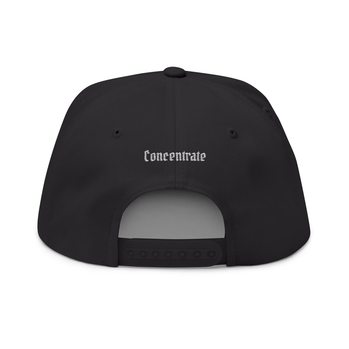 Concentrate Streetwear - White Concentrate - Flat Bill Cap (Embroidery)