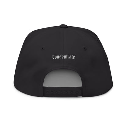 Concentrate Streetwear - White Concentrate - Flat Bill Cap (Embroidery)