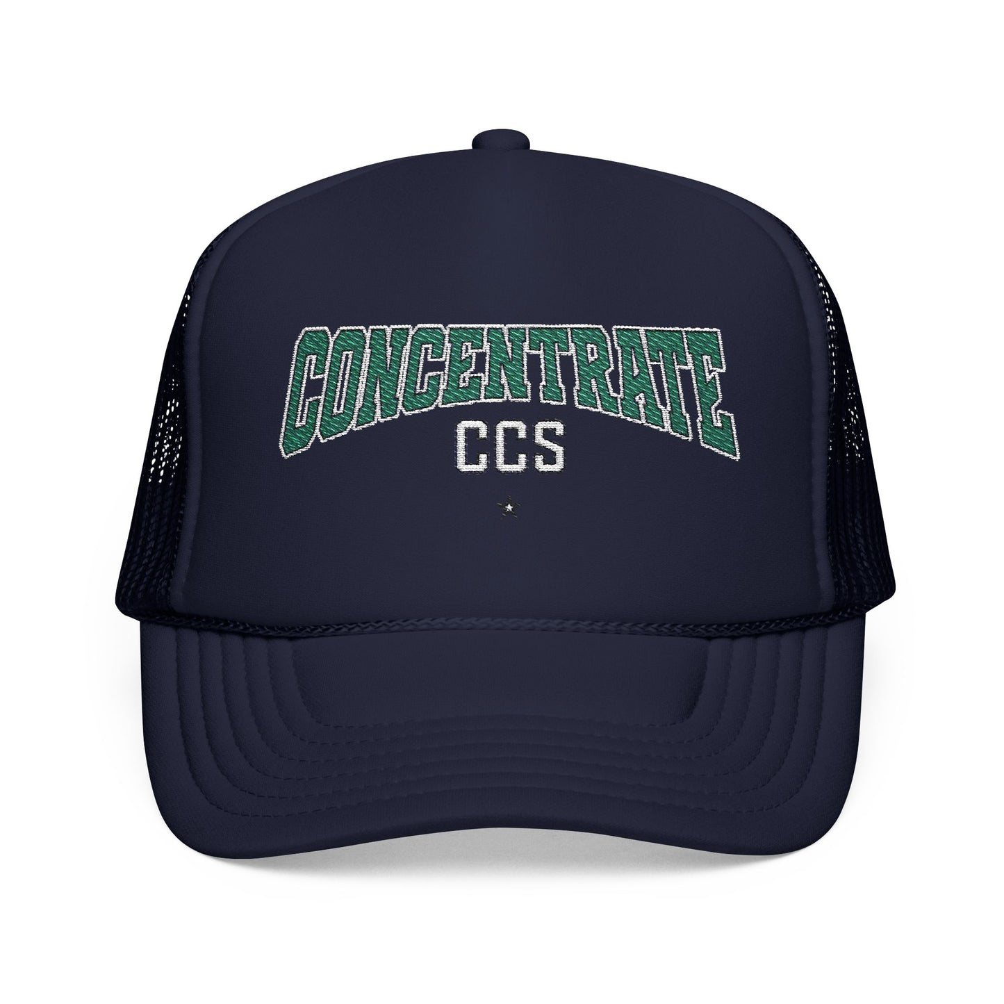 Concentrate Collective Streetwear - Drop Out - Foam Trucker Cap Embroidered Logo