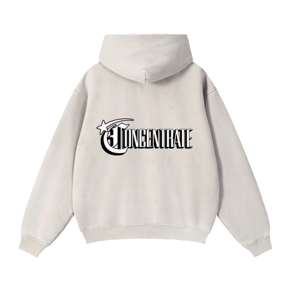 Concentrate Streetwear - Starry Sea - 355gm Zip-Through Boxy Fleece Hoodie