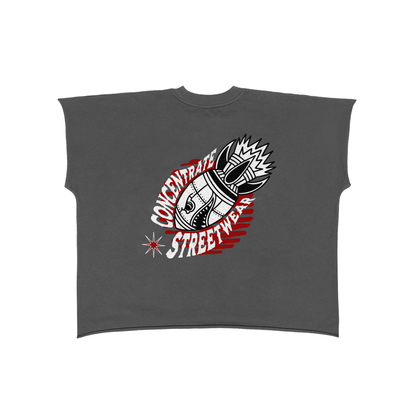 Concentrate Streetwear - Anti Control  - 280gsm Raw Edge Boxy Non-Shrink T-Shirt