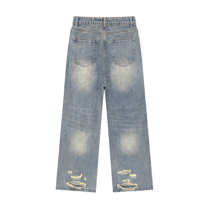 Concentrate Streetwear - Vintage Wash Distressed Denim Jeans