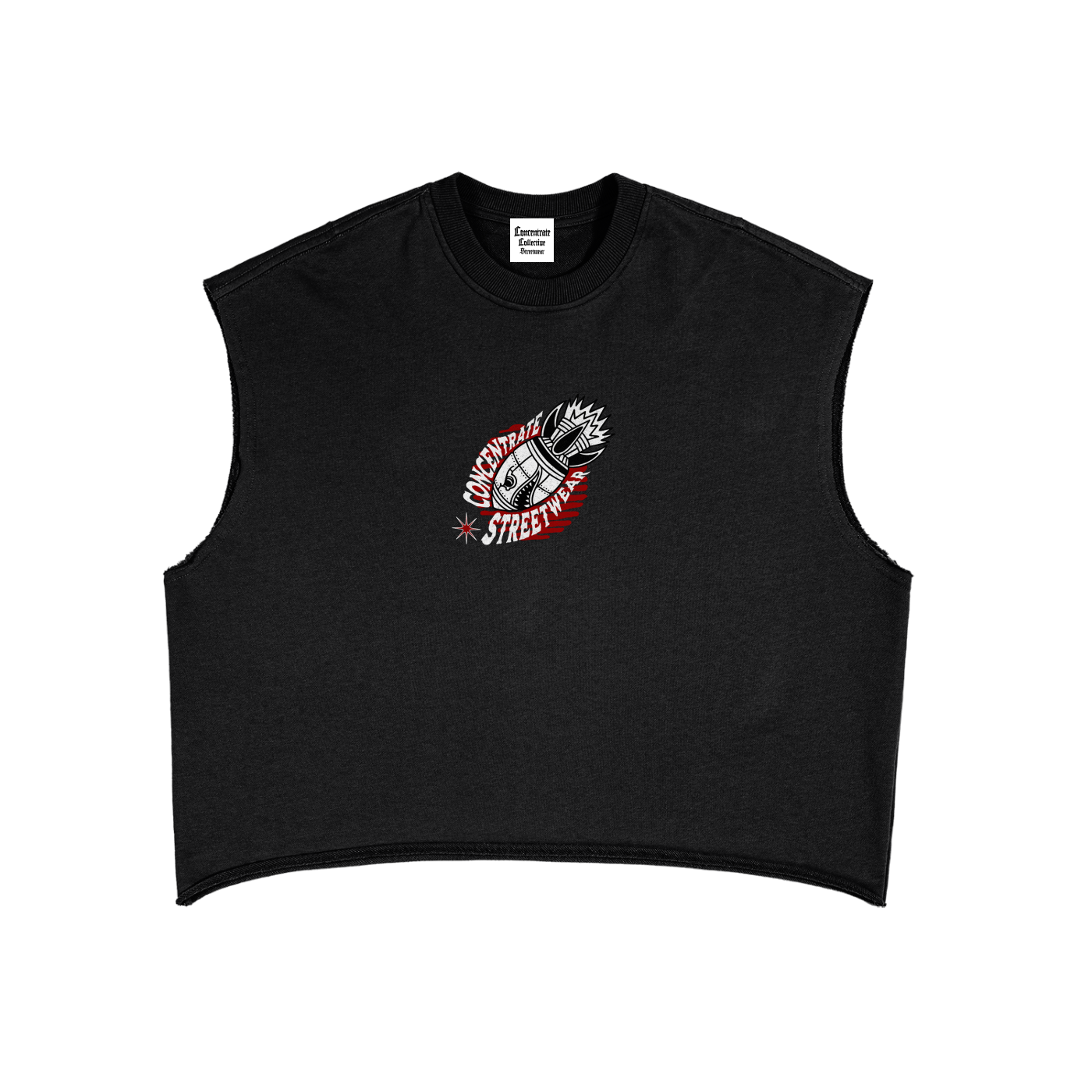 Concentrate Streetwear - Anti Control - 340gsm French Terry Boxy Tank Top