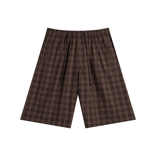 Concentrate Streetwear - CCS - 130gsm Unisex Plaid Wide Leg Shorts