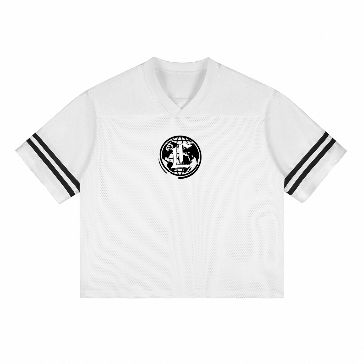 Concentrate Streetwear- CCS White - 240gsm Taped Mesh T-Shirt/Jersey