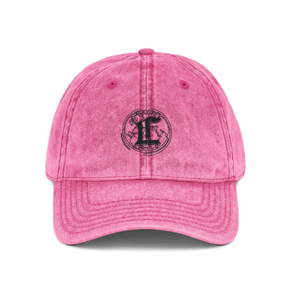 Concentrate Collective Streetwear- Vintage Cap Embroidered Black Logo