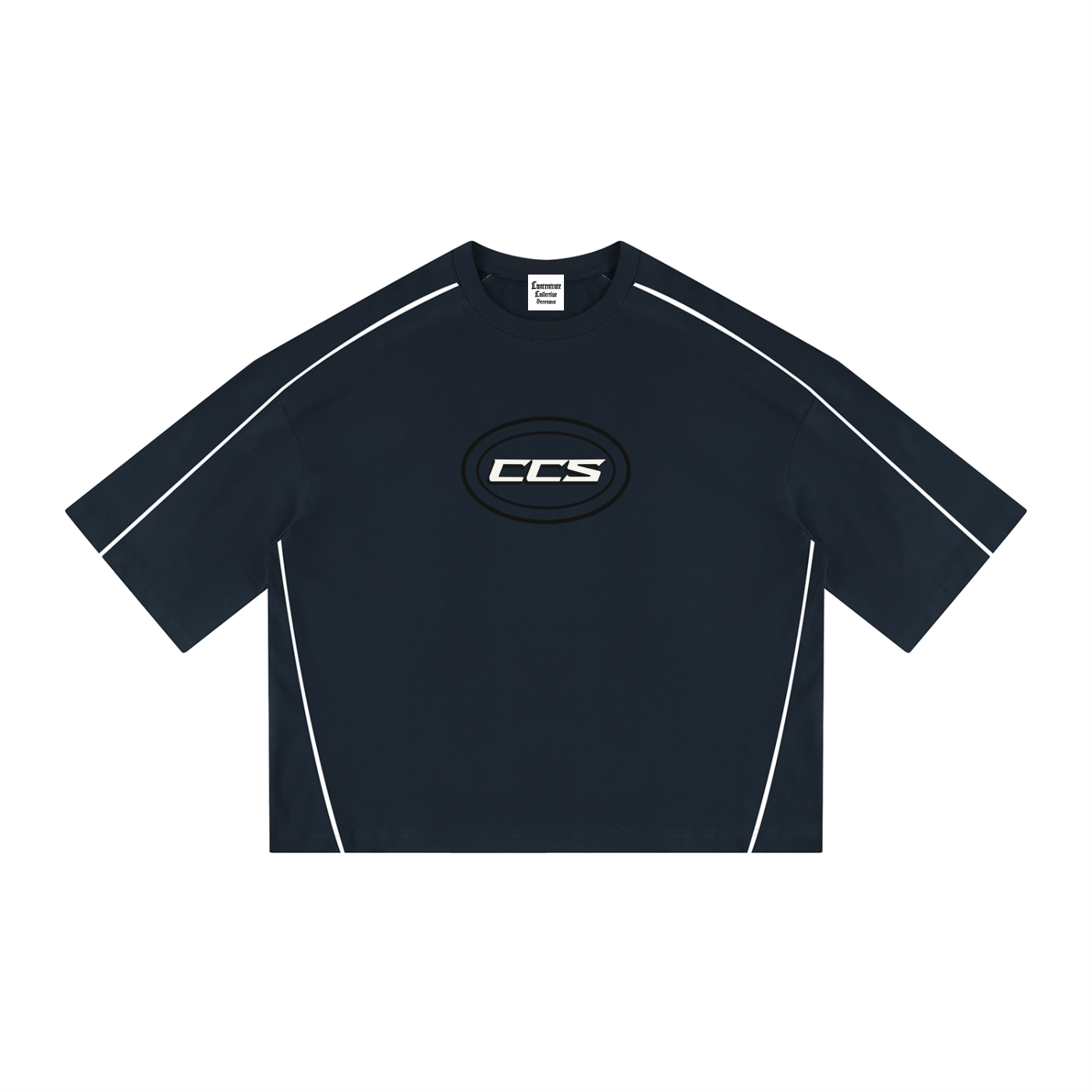 Concentrate Streetwear - CENT - 276gsm Unisex Heavyweight Boxy Piping T-Shirt
