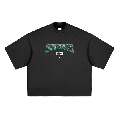 Concentrate Streetwear - Drop Out - 305gsm Massive Heavyweight Oversized Mock Neck T-shirt