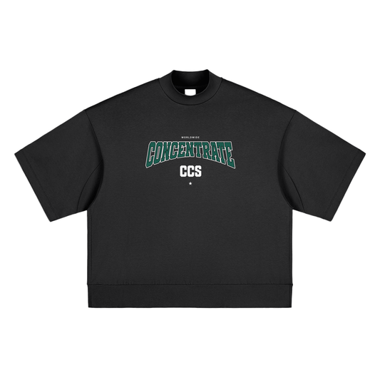 Concentrate Streetwear - Drop Out - 305gsm Massive Heavyweight Oversized Mock Neck T-shirt