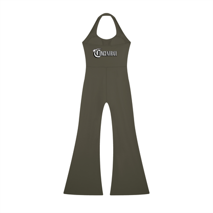 Concentrate Streetwear - Starry Sea -  Women’s Halter Flared Jumpsuit