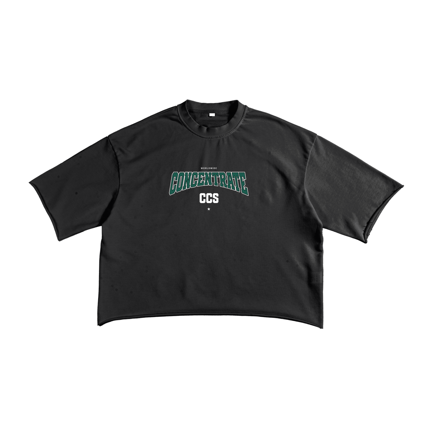 Concentrate Streetwear - Drop Out - 270gsm French Terry Raw Edge T-Shirt