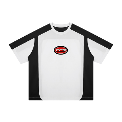 Concentrate Streetwear - Red Cent CCS - 200gsm Unisex Color Block Loose T-Shirt