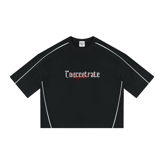 Concentrate Streetwear - Splatter - 276gsm Unisex Heavyweight Boxy Piping T-Shirt