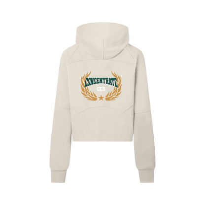 Concentrate Streetwear - Drop Out - 320gsm Cropped Half-Zip Hoodie
