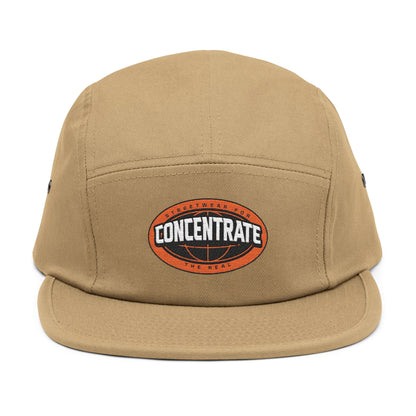Concentrate Collective Streetwear- The Real - 5 Panel Cap Embroidered Logo