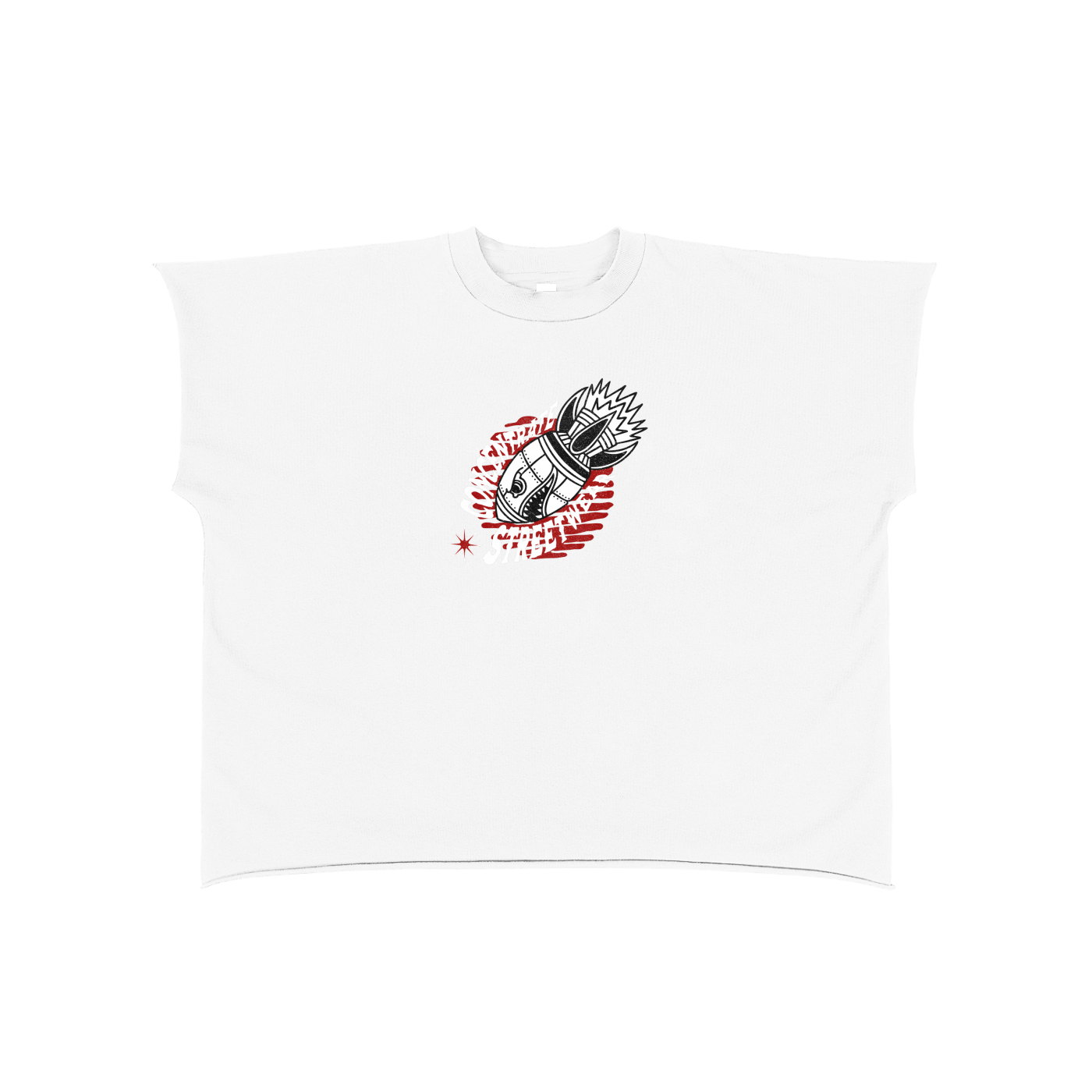Concentrate Streetwear - Anti Control  - 280gsm Raw Edge Boxy Non-Shrink T-Shirt