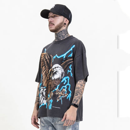 Concentrate Collective - Lightning Eagle - Oversize Short Sleeve Tee