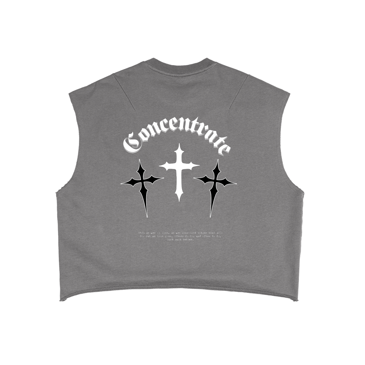 Concentrate Streetwear - Crosses - 340gsm French Terry Boxy Tank Top