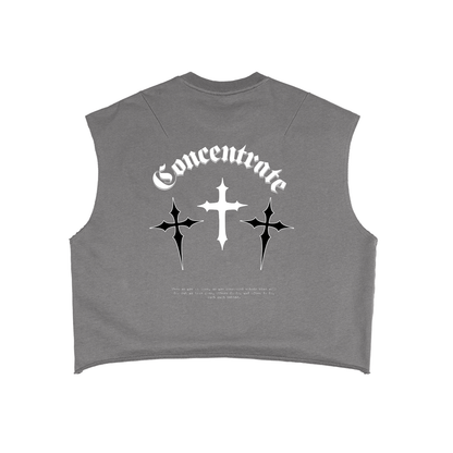 Concentrate Streetwear - Crosses - 340gsm French Terry Boxy Tank Top