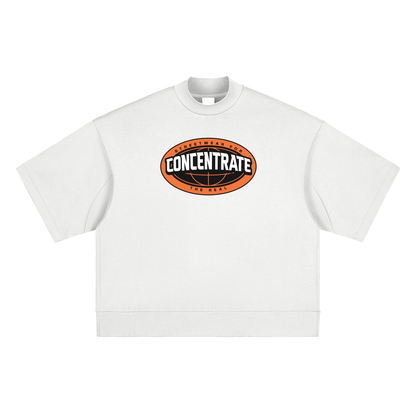 Concentrate Streetwear - The Real - 305gsm Massive Heavyweight Oversized Mock Neck T-shirt