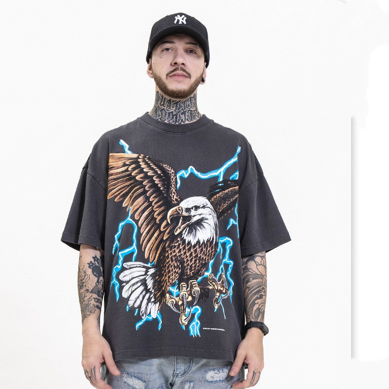 Concentrate Collective - Lightning Eagle - Oversize Short Sleeve Tee