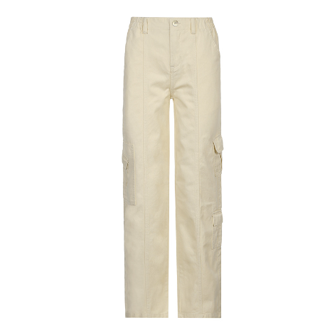 Concentrate Collective - Girl Cargo Solid Baggy Pants