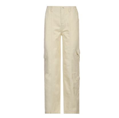 Concentrate Collective - Girl Cargo Solid Baggy Pants