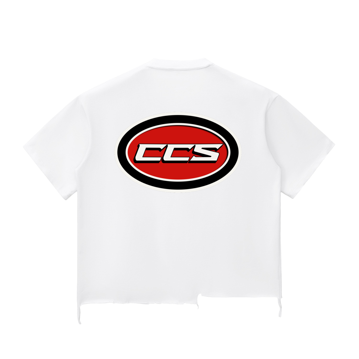 Concentrate Streetwear - Red Cent CCs - 340gsm Snow Wash Raw-Hem Boxy T-shirt