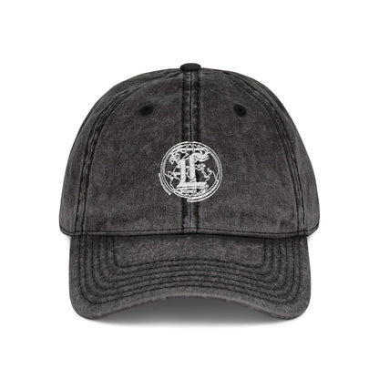 Concentrate Collective Streetwear - Vintage Cap Embroidered White Logo