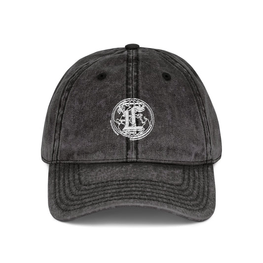 Concentrate Collective Streetwear - Vintage Cap Embroidered White Logo