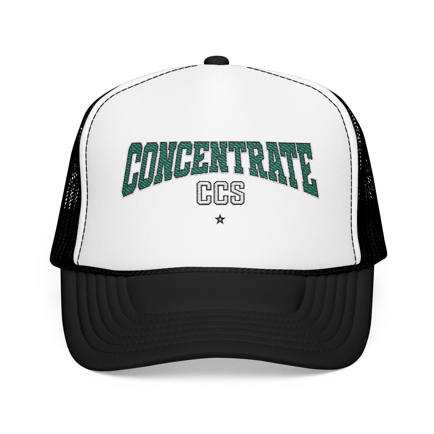 Concentrate Collective Streetwear - Drop Out - Foam Trucker Cap Embroidered Logo