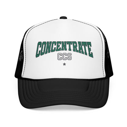 Concentrate Collective Streetwear - Drop Out - Foam Trucker Cap Embroidered Logo