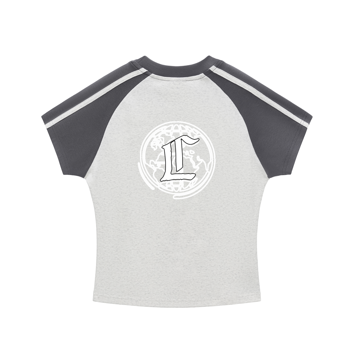 Concentrate Streetwear - CCS - 260gsm Contrast Stripes Bodycon Raglan  Sleeve T-Shirt