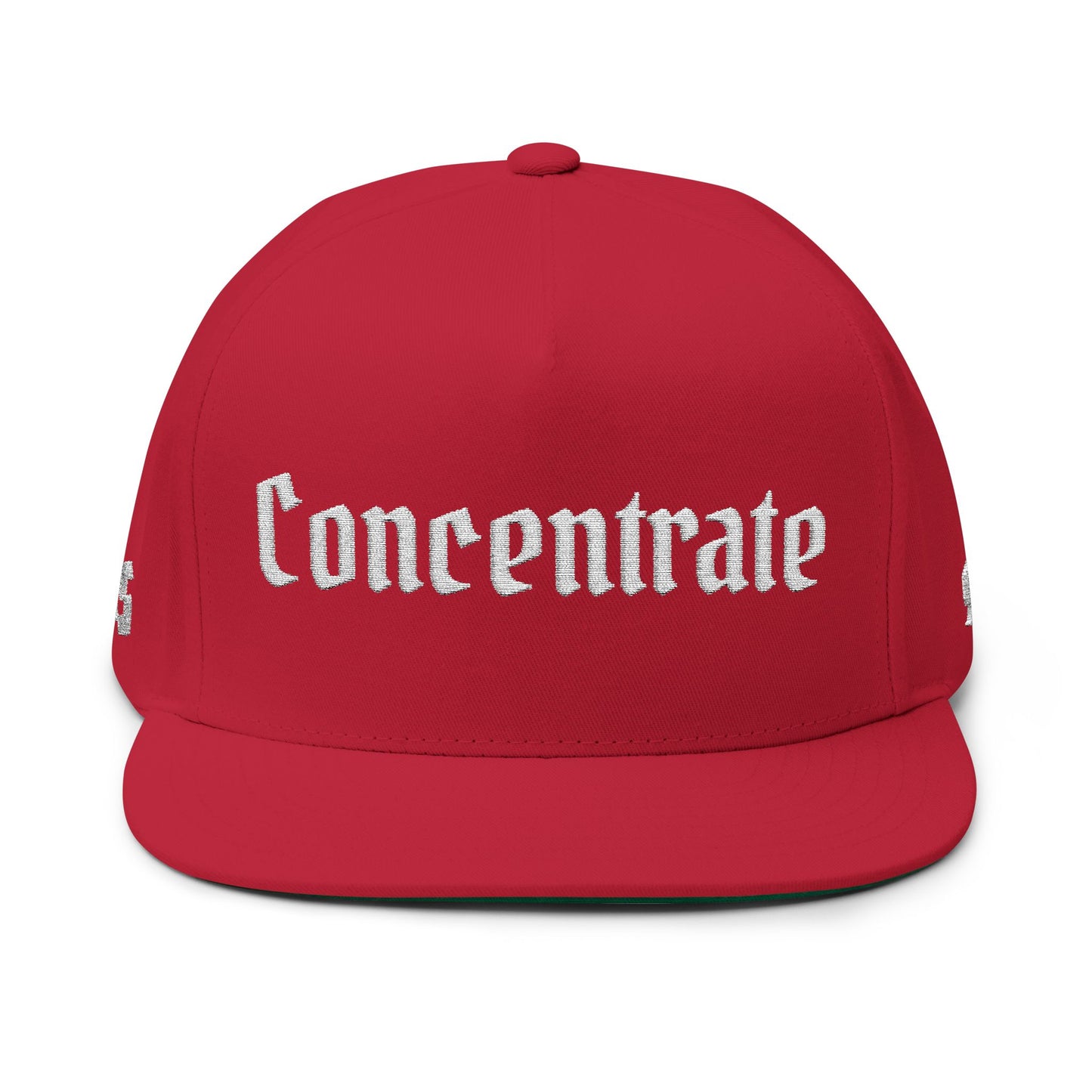 Concentrate Streetwear - White Concentrate - Flat Bill Cap (Embroidery)