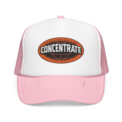 Concentrate Collective Streetwear - The Real - Foam Trucker Hat Embroidered logo