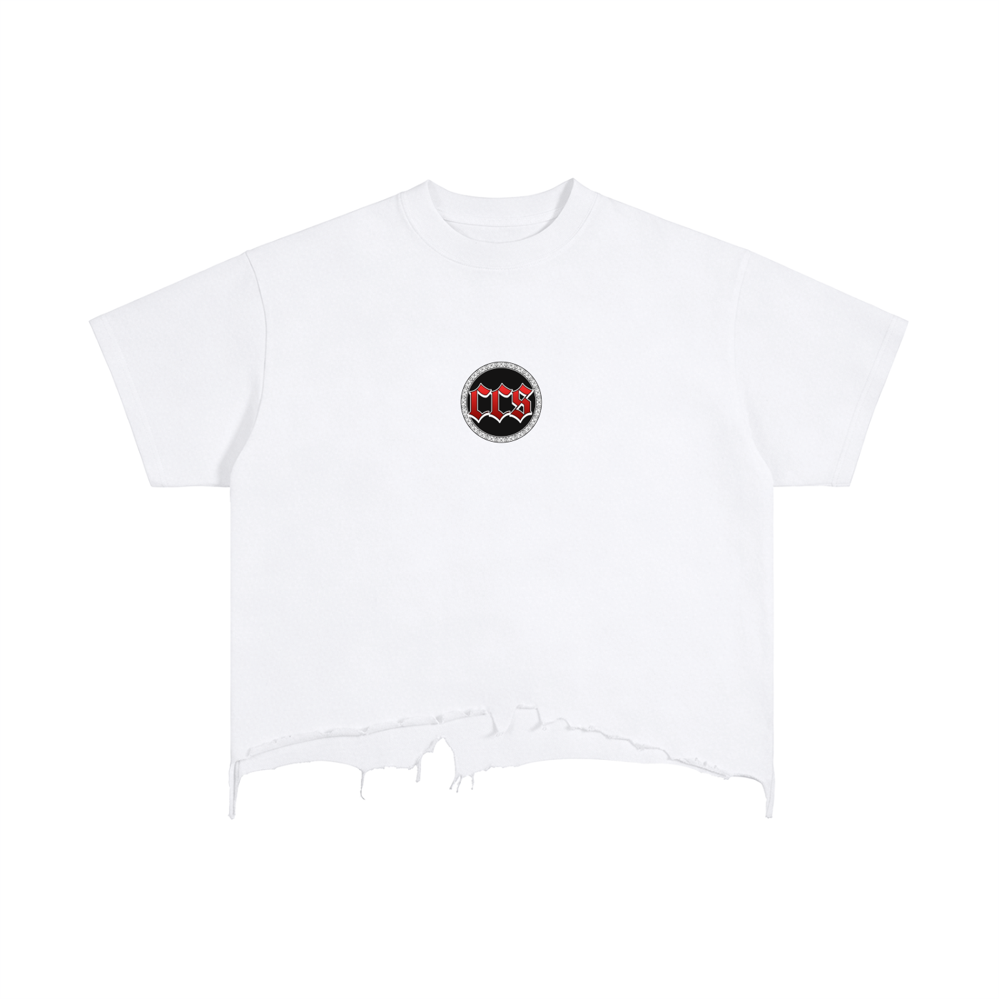 Concentrate Streetwear - Savage Crest CCS - 240gsm Vintage Wash Boxy Distressed Hem T-Shirt