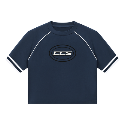 Concentrate Streetwear - CENT - 210gsm Women’s Raglan Ribbed T-Shirt