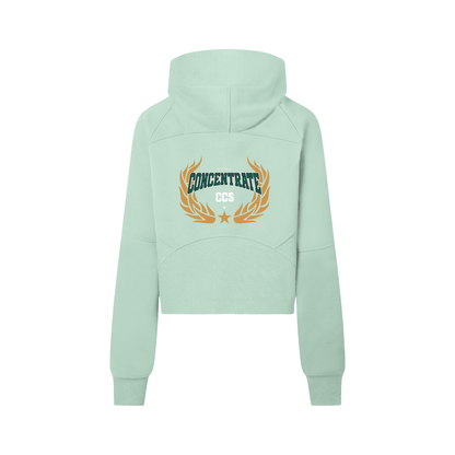 Concentrate Streetwear - Drop Out - 320gsm Cropped Half-Zip Hoodie