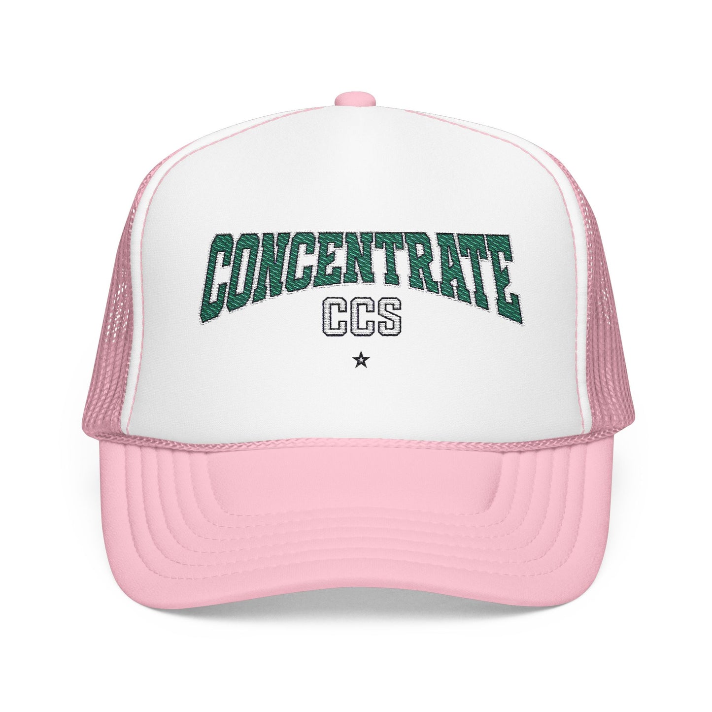 Concentrate Collective Streetwear - Drop Out - Foam Trucker Cap Embroidered Logo