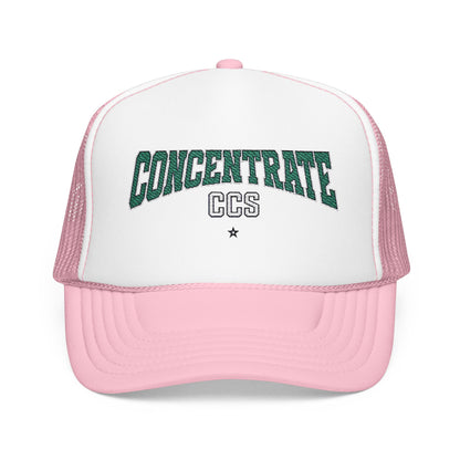 Concentrate Collective Streetwear - Drop Out - Foam Trucker Cap Embroidered Logo