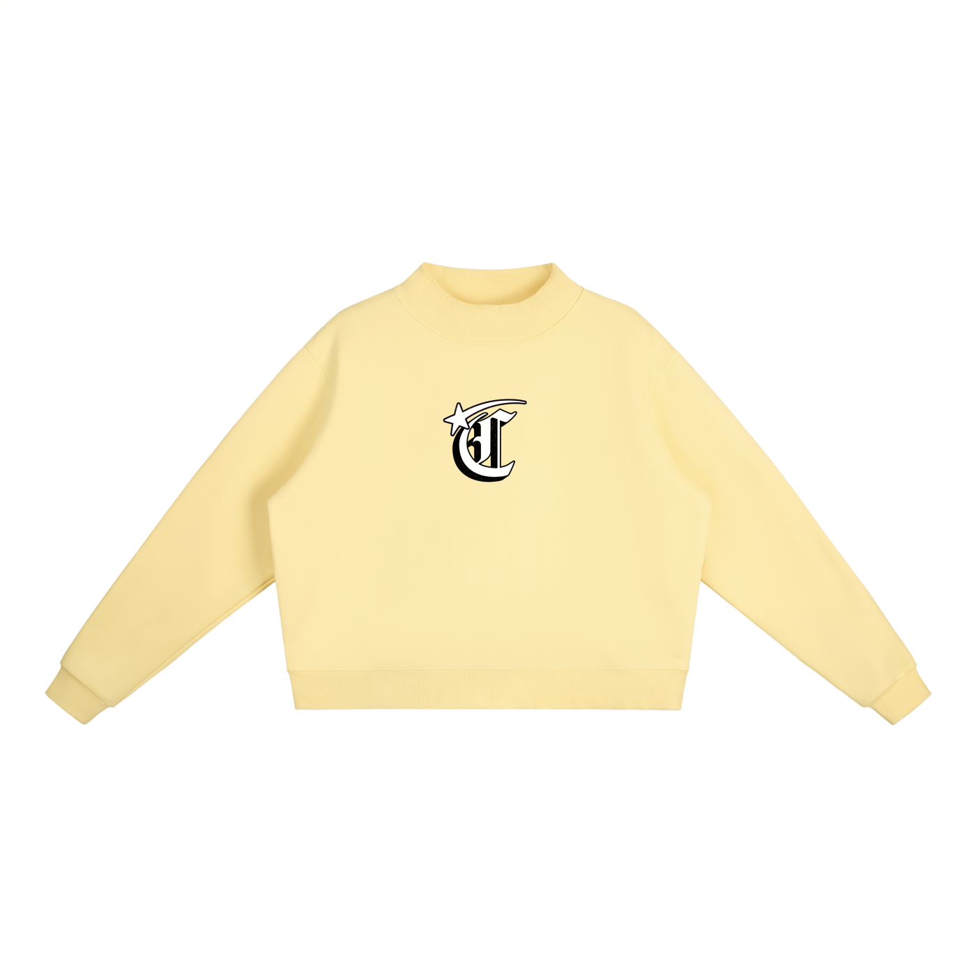Concentrate Streetwear - Starry Sea - 350gsm Essential Fleece Mock-Neck Crew Sweatshirt