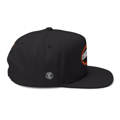 Concentrate Collective Streetwear - The Real - Flat Bill Snap Back Cap Embroidered Logo